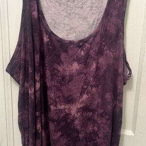 Torrid Purple Tie-Dye Tank Top